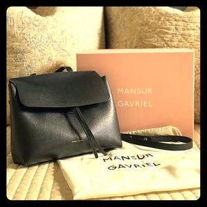 Authentic Mansur Gavriel Saffiano Mini Lady Bag